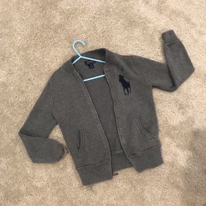 Boys Size 8 Ralph Lauren Full Zip Thick Sweater